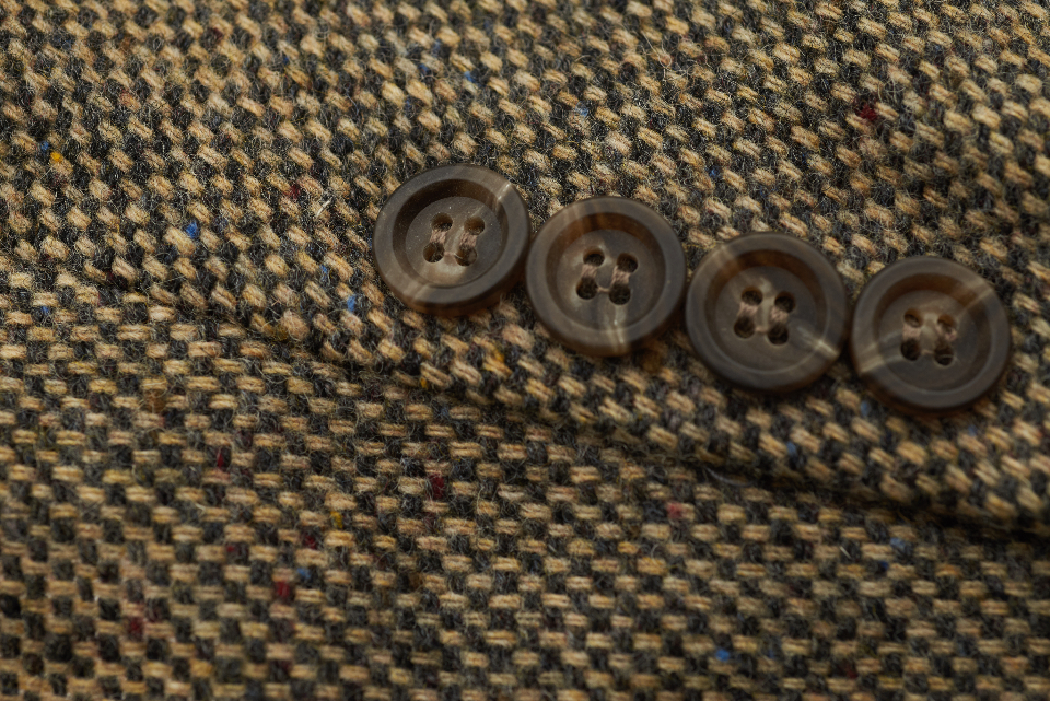 Close up of tweed fabric